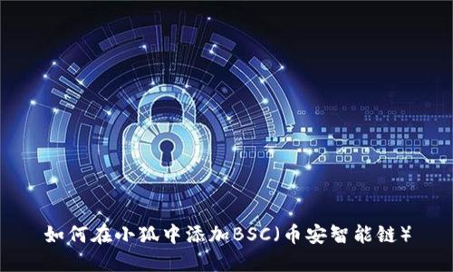 如何在小狐中添加BSC（币安智能链）